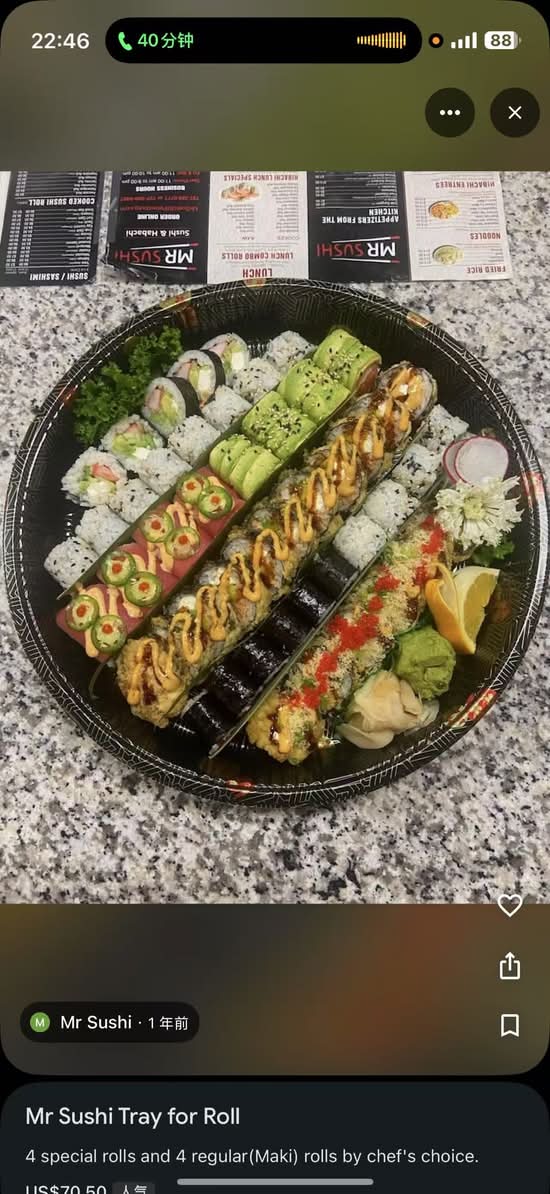 Mr Sushi Tray for Roll