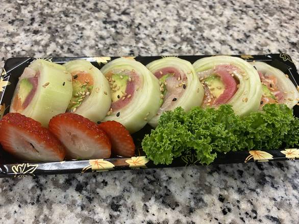 Rainbow Narudo Roll (no rice)