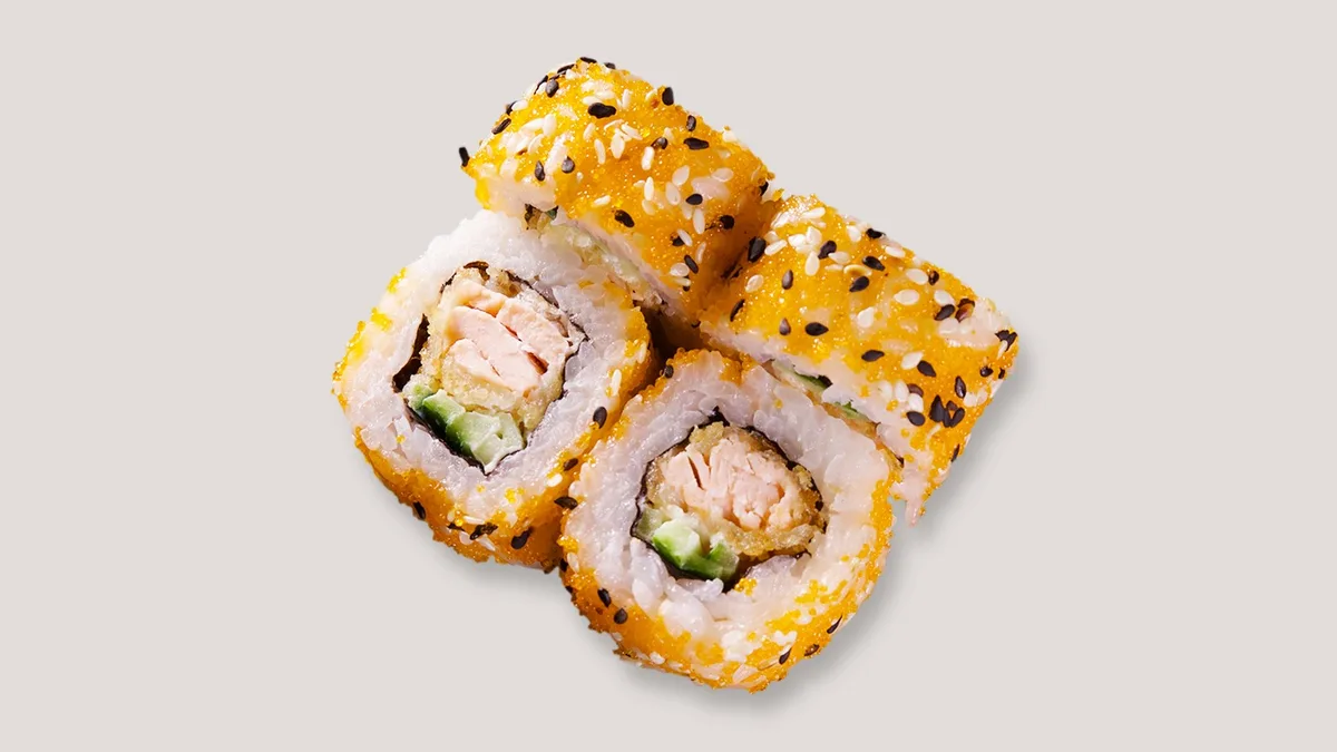 17. Sake Philadelphia Tempura Roll Inside Out