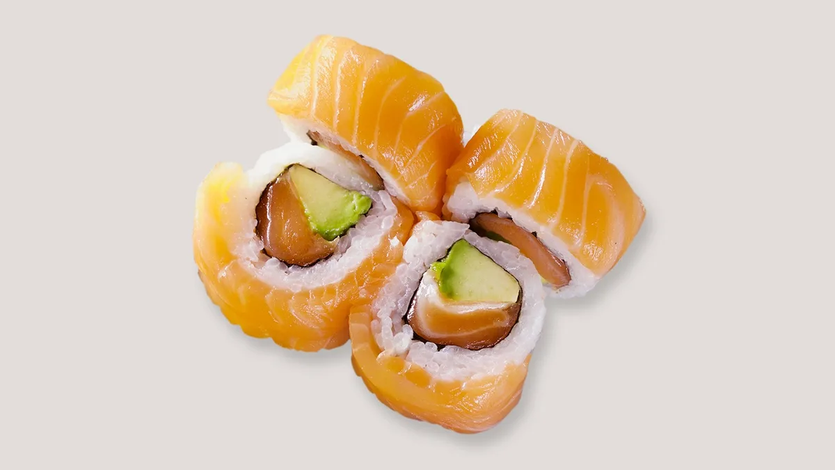 S9. Sake Special Roll Inside Out
