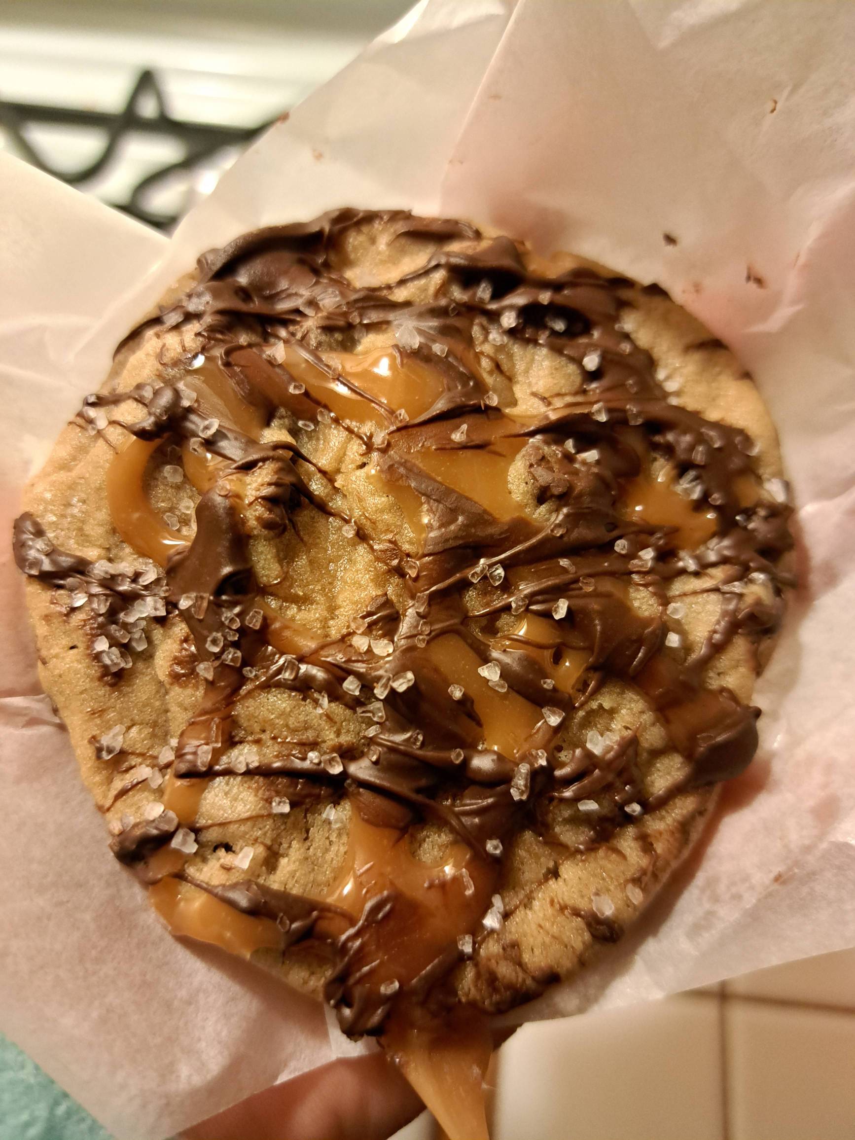 Chocolate Carmel Sea Salt Cookie