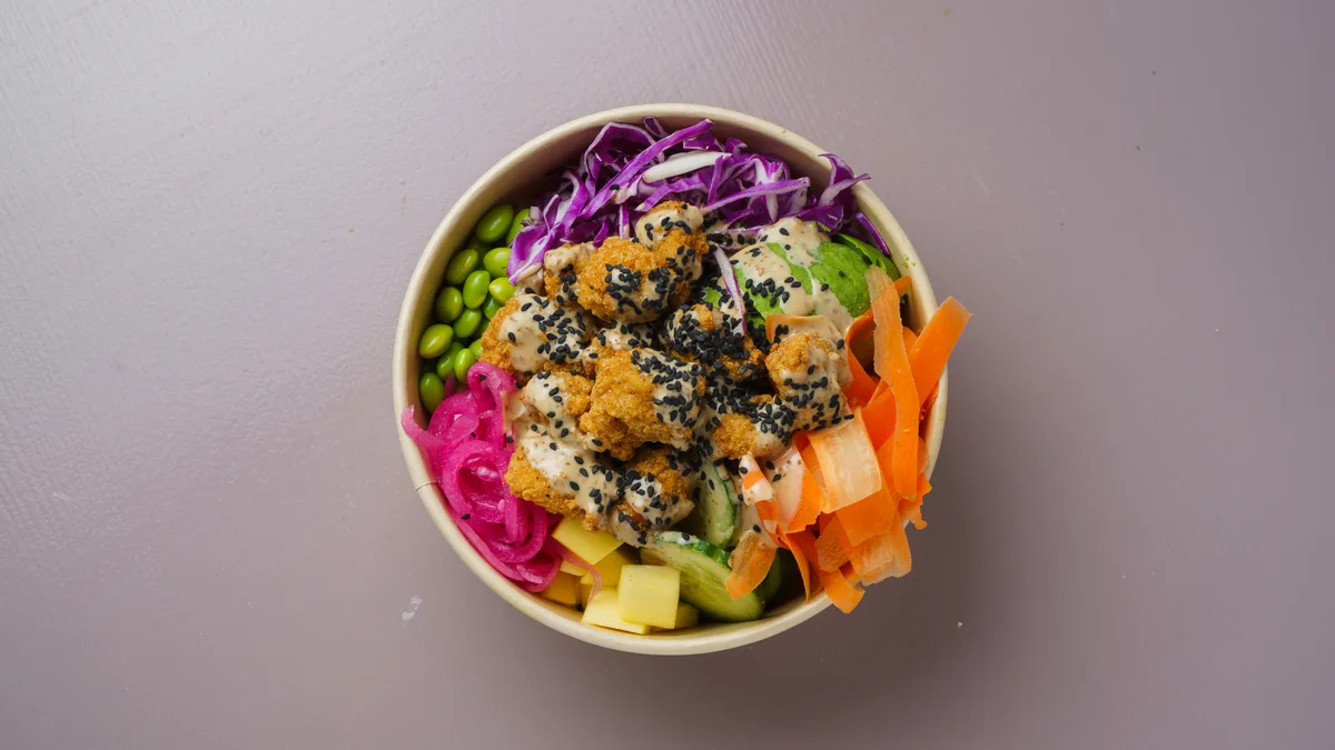 Popcorn Chicken Poke