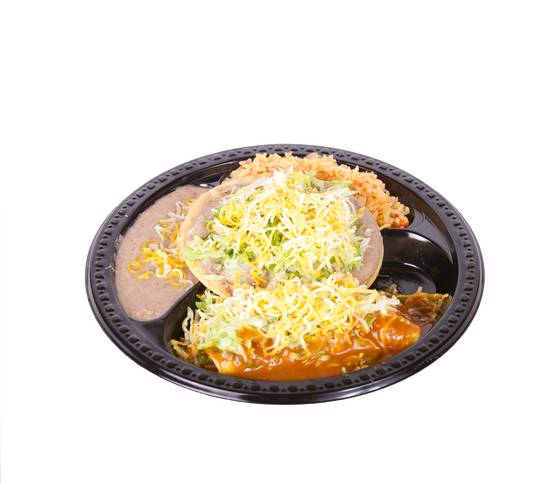 Combo #4 (Bean Tostada and Enchilada)