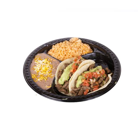 Combo #8 (Two Carne Asada Tacos)