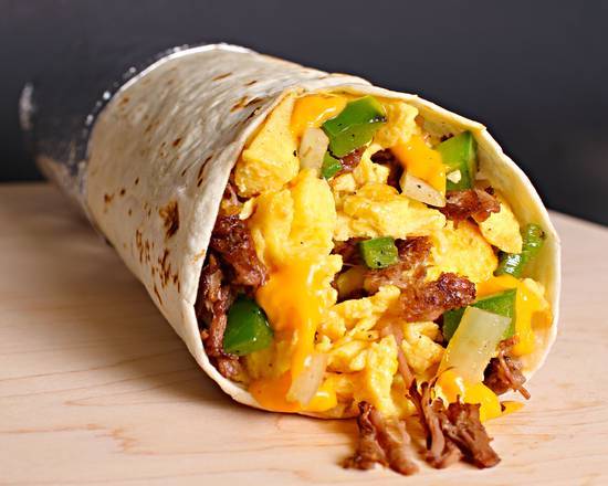 Machaca Breakfast Burrito
