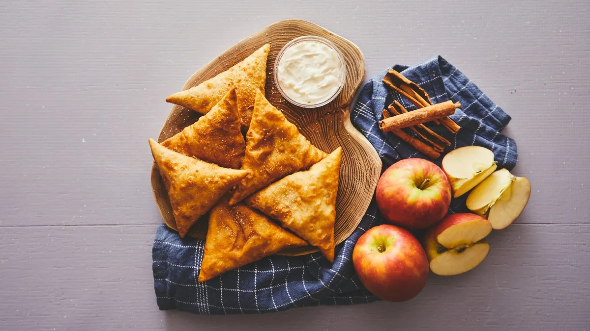 Æble-/Kanel sambusa (lun apfel strudel)