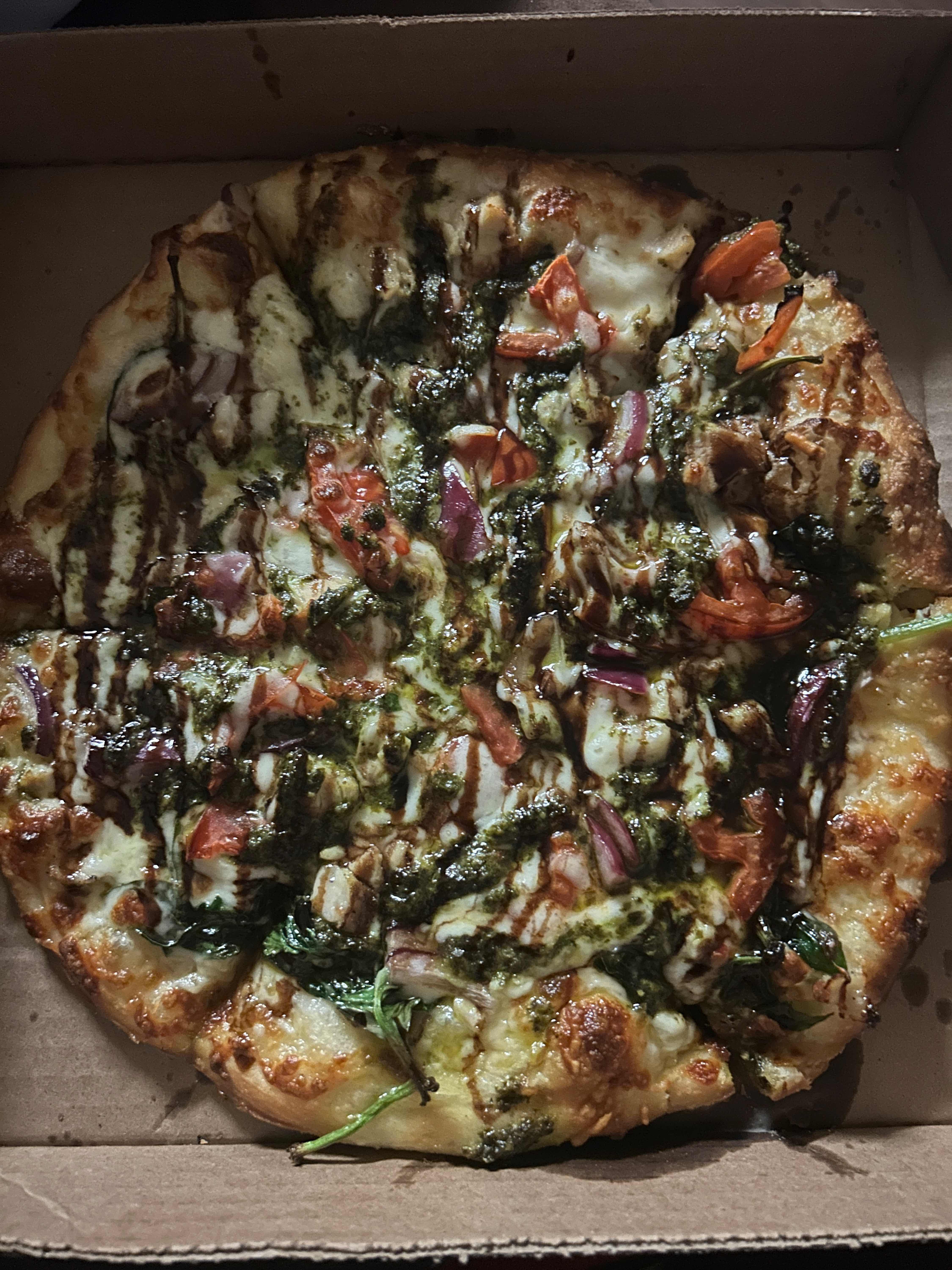 10" Chicken Pesto Pizzas
