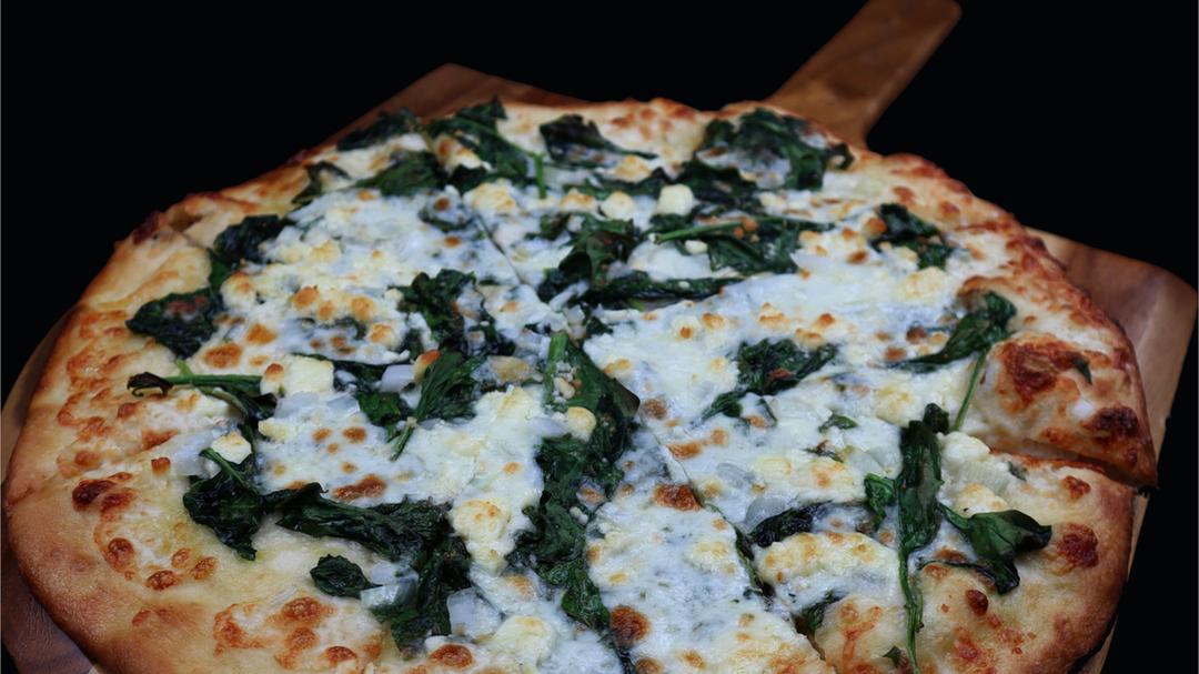 10" Spinach and Feta Pizzas