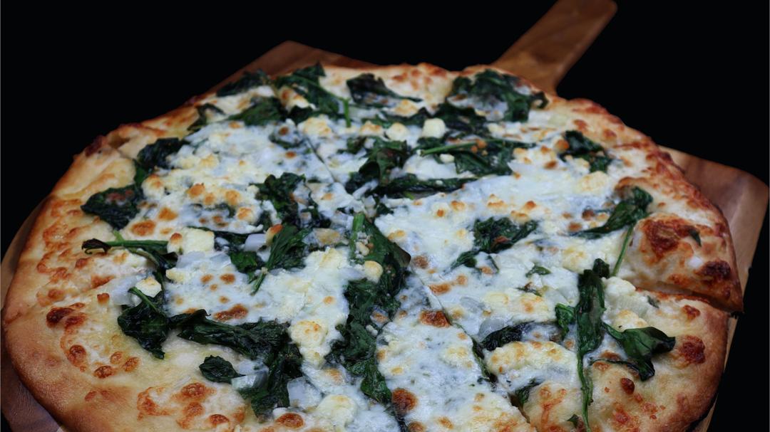 18" Spinach and Feta Pizzas