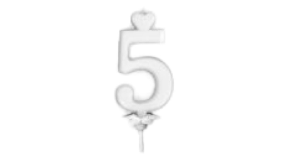 5-ös számgyertya