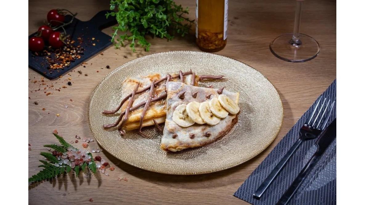Clătite cu banane și ciocolata
