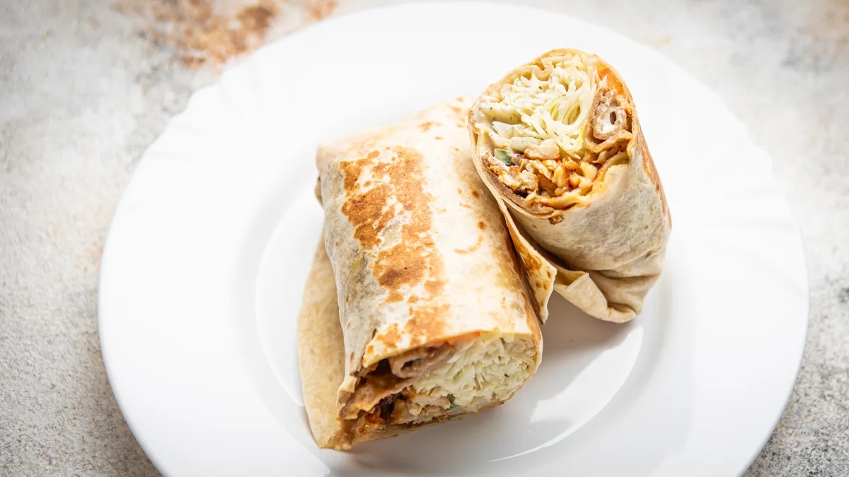 Chicken roll kebab