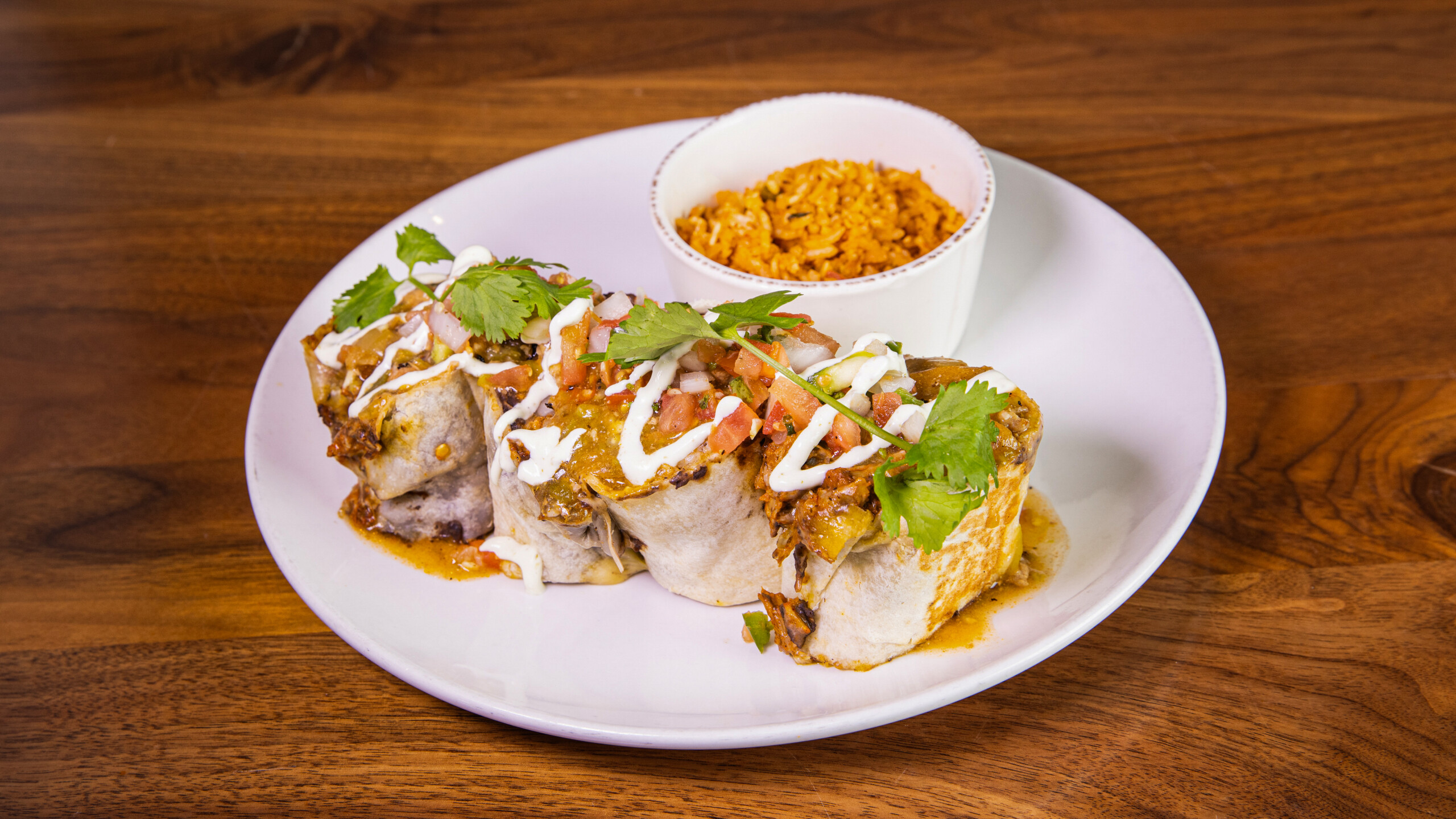 Iron Seared Cochinita Burrito