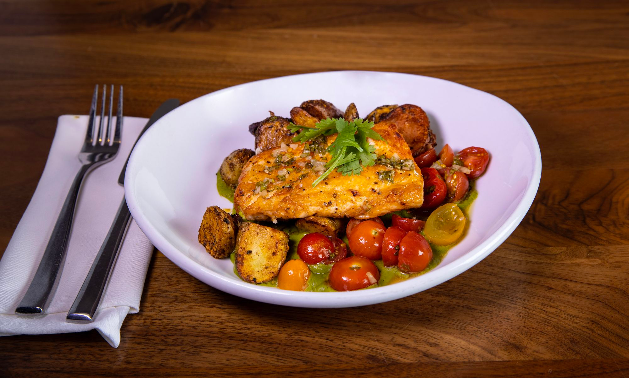 Pan Seared Atlantic Salmon