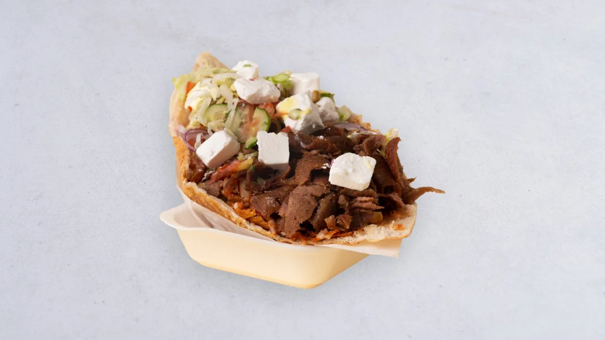 Kebab w bułce grecki