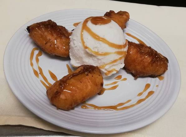 Fried Banana with Ice-Cream