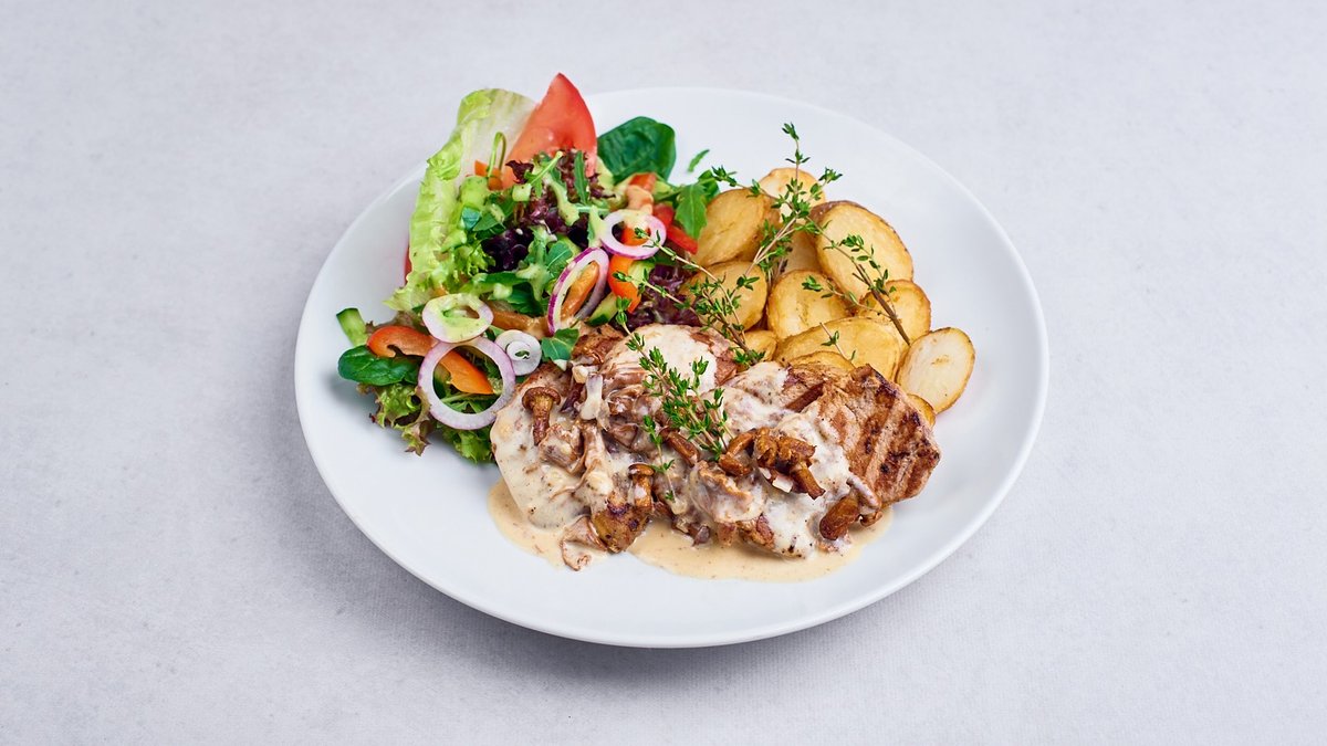 Lungić u umaku od gljiva