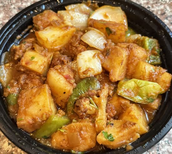 Kadai Aloo and Gobi