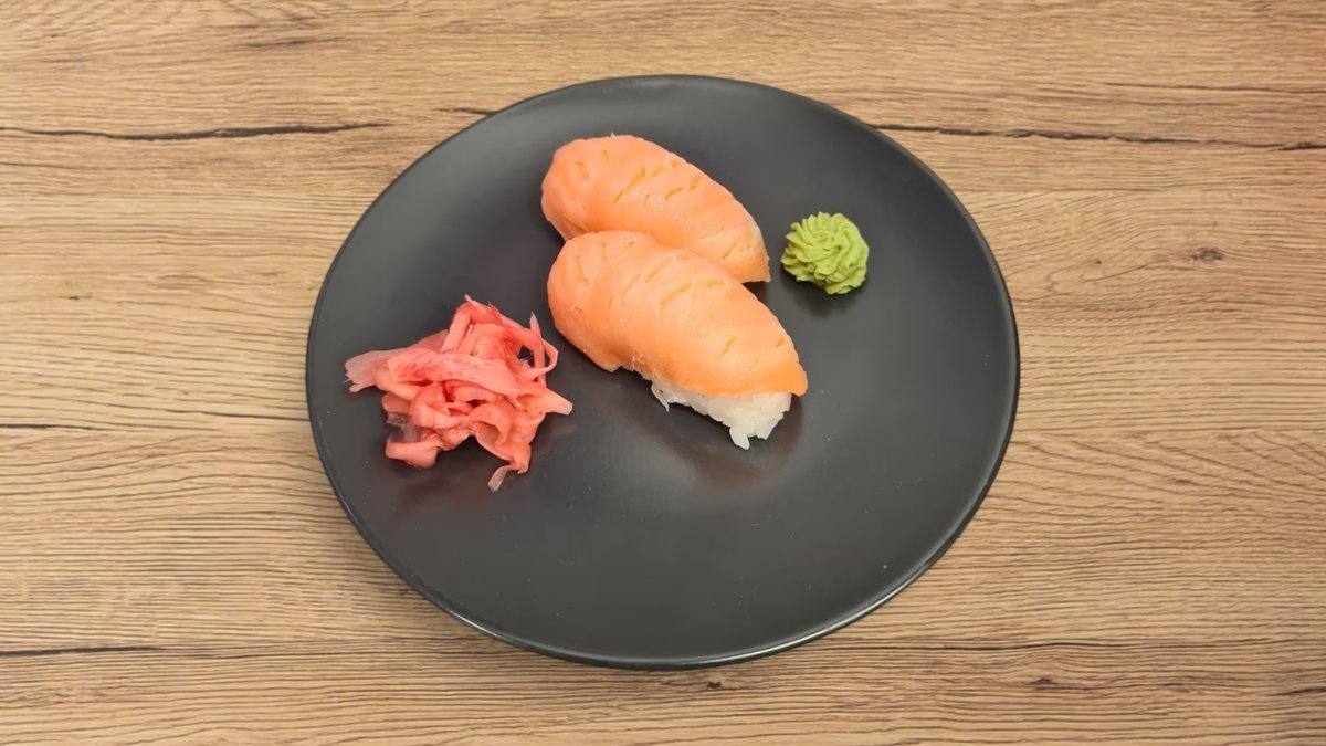 Füstölt lazac nigiri