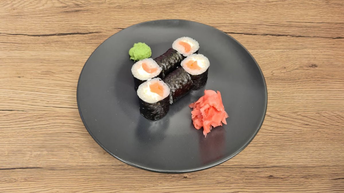 Füstölt lazac ,sajtkrém extra maki (6db)