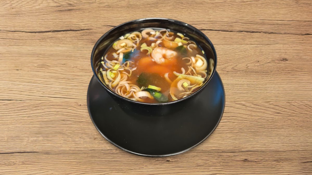 Miso leves garnélával