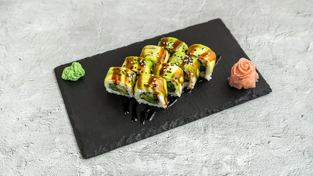 Vegán roll kifordított tekercs (8db)