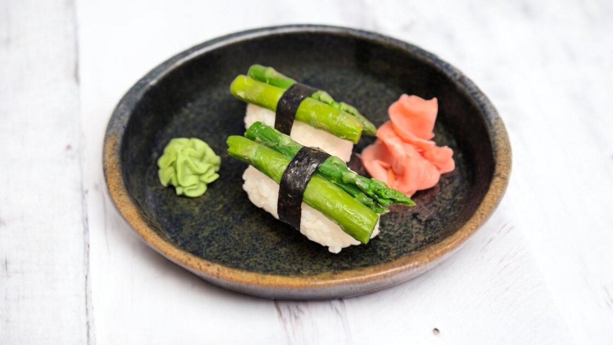 Zöldspárga nigiri