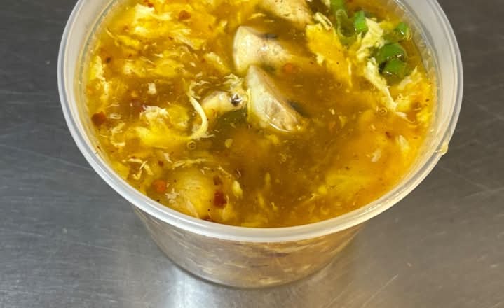 Spicy Mushroom Egg Drop Soup