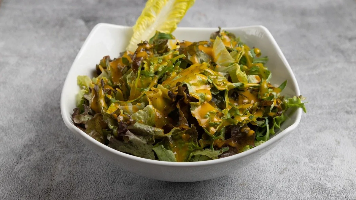 Rocket Salad with Mango Dressing