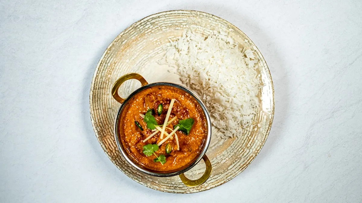 (20.) Lamm Tikka Butter Masala (mild)