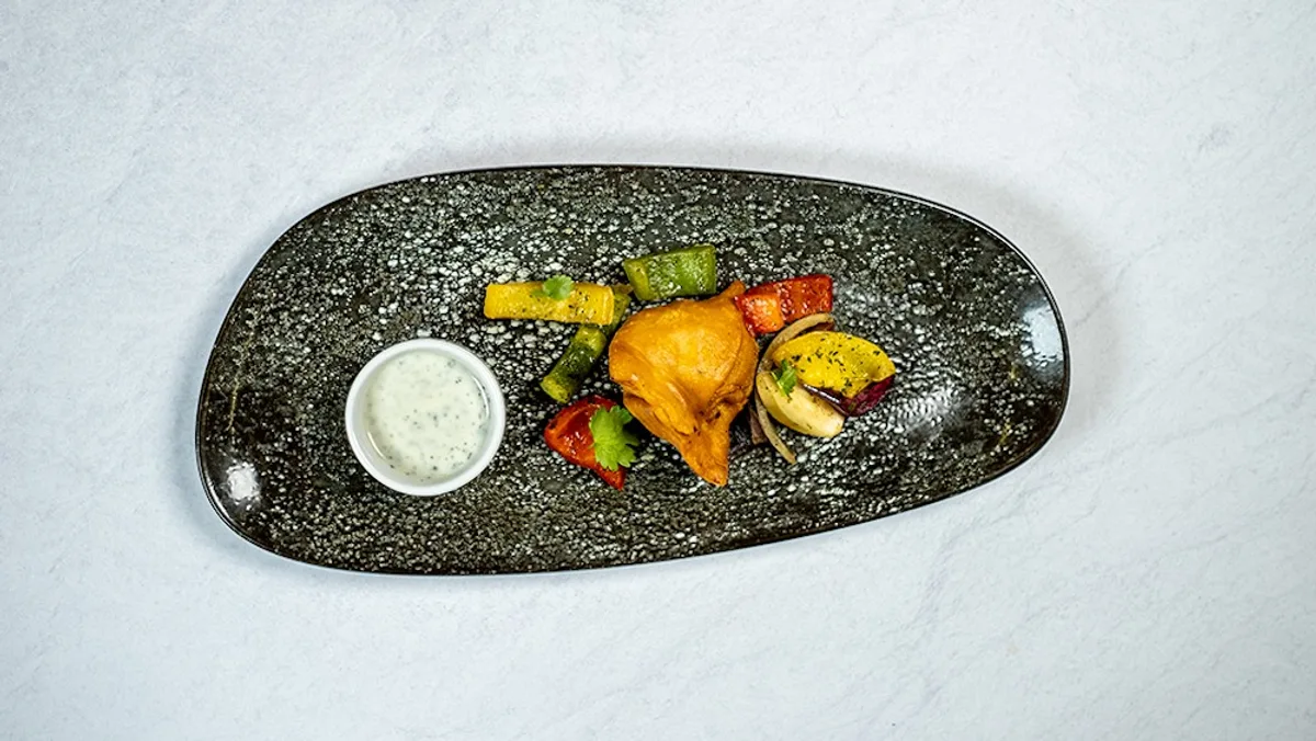 (3.) Vegetarisk Samosa