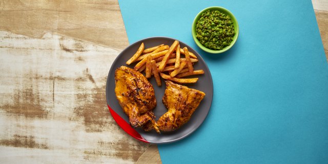 Half Chicken and 2 sides