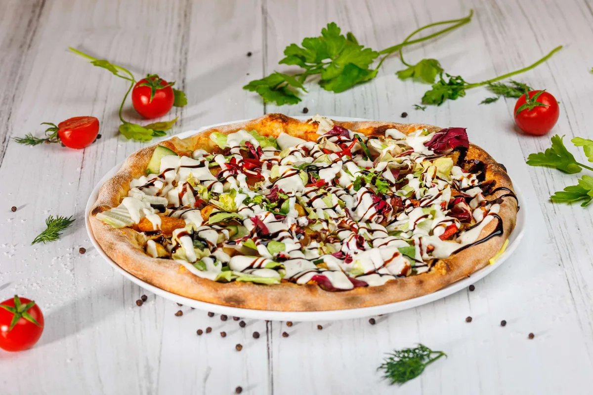 Pizza kebab mare