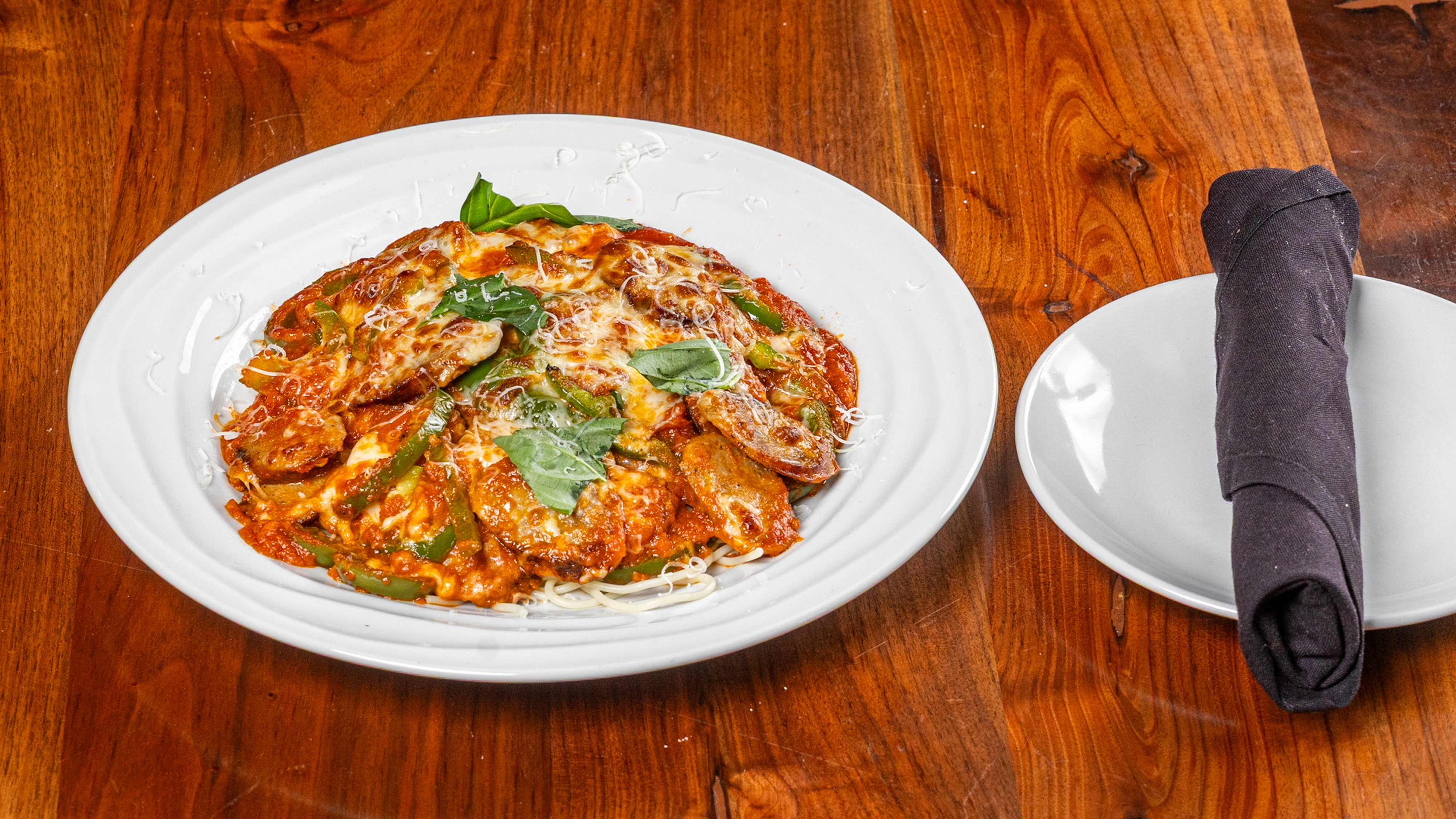 Sausage Pepper Parmigiana