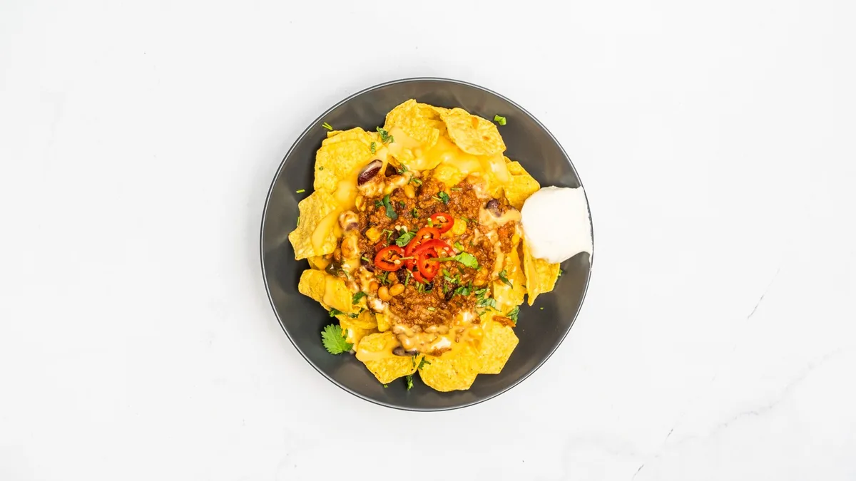 Nachos con carne