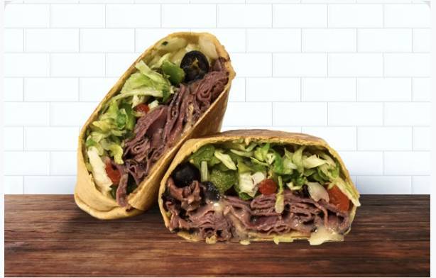 Baked Stuffed Pastrami Grilled Wrap