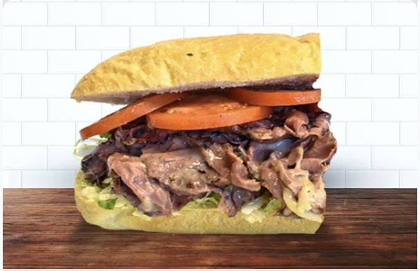 Baked Stuffed Pastrami Half Grinder