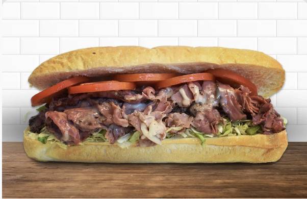 Baked Stuffed Pastrami Whole Grinder