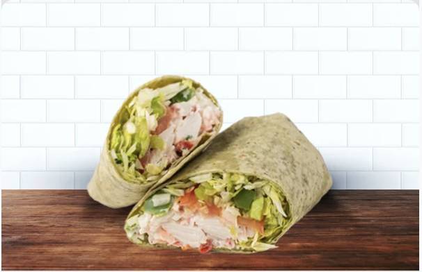 Seafood Salad Grilled Wrap