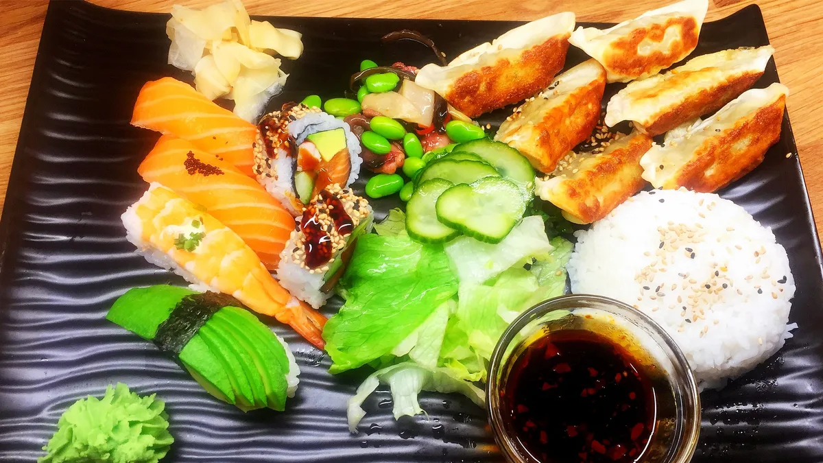 Sushi and Dumplings
