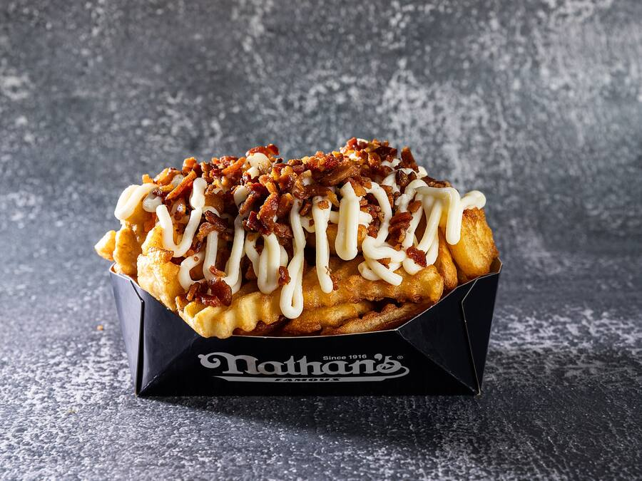 Crinkle Fries Catupiry e Bacon