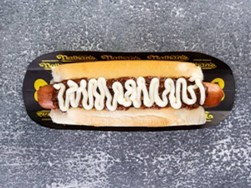 Hot Dog Nathan's Chili e Catupiry