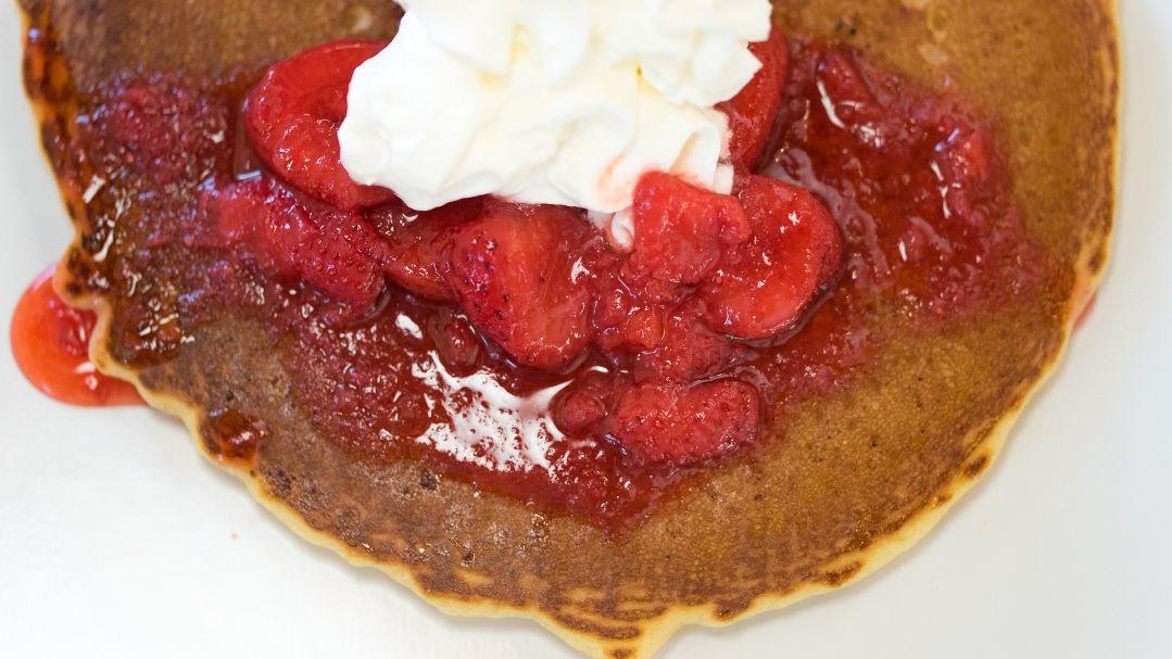 Kid Strawberry Pancakes