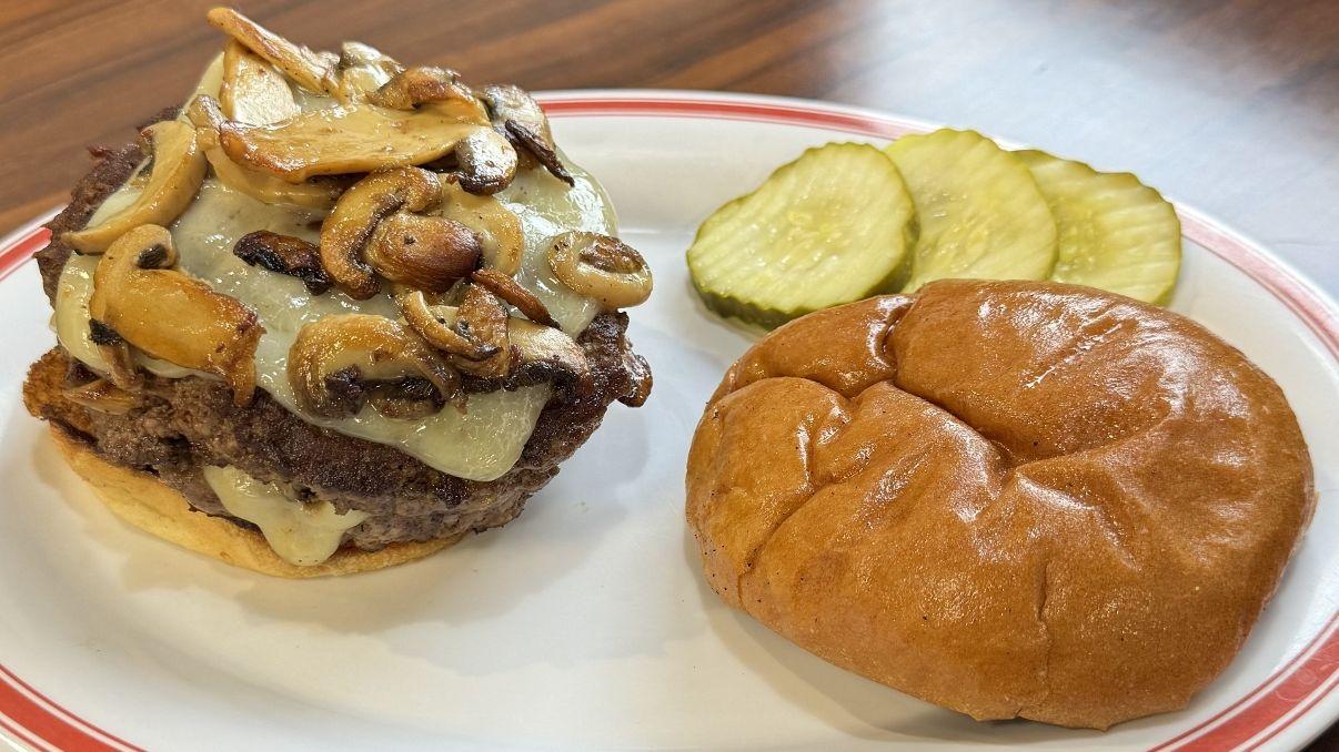 Mushroom Swiss Burger