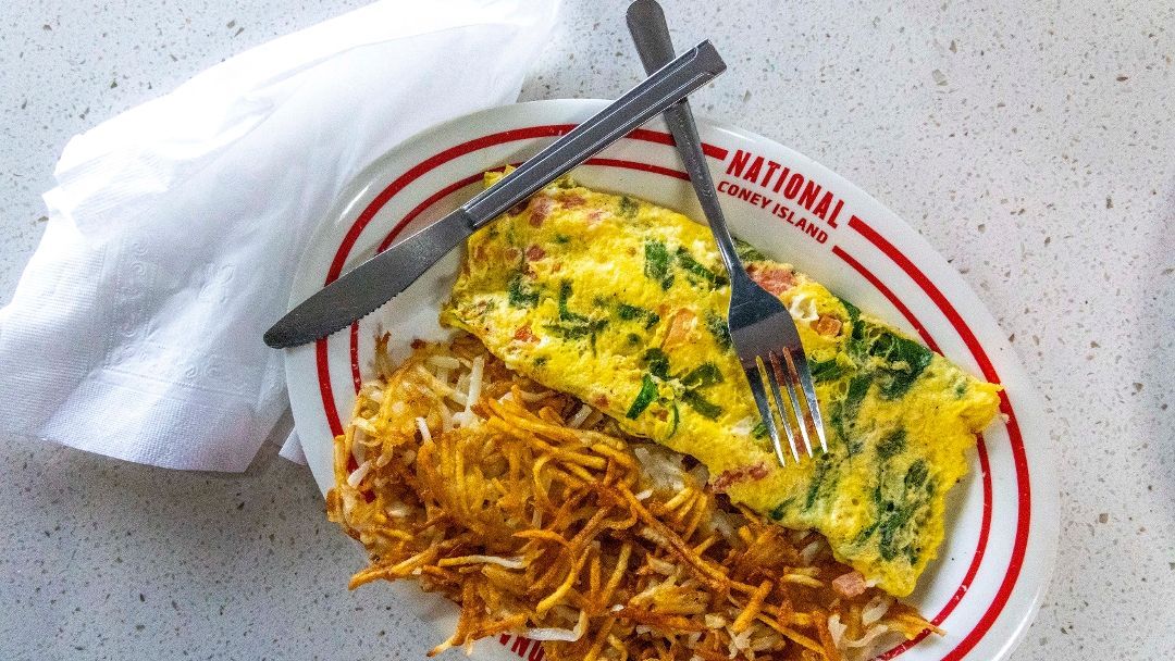 Spinach, Tomato and Feta Omelet