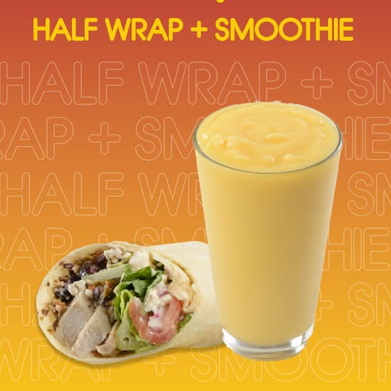 Half Wrap and Smoothie