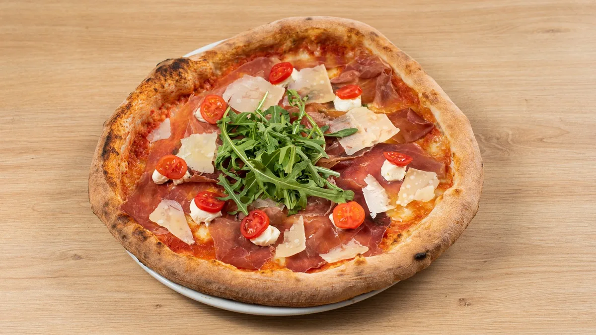 Parma con formaggio cremoso