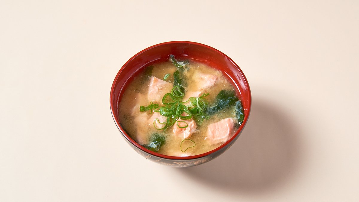 Miso-Suppe Lachs