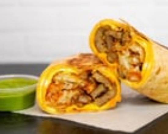 Sausage, Egg, and Cheddar Breakfast Burrito