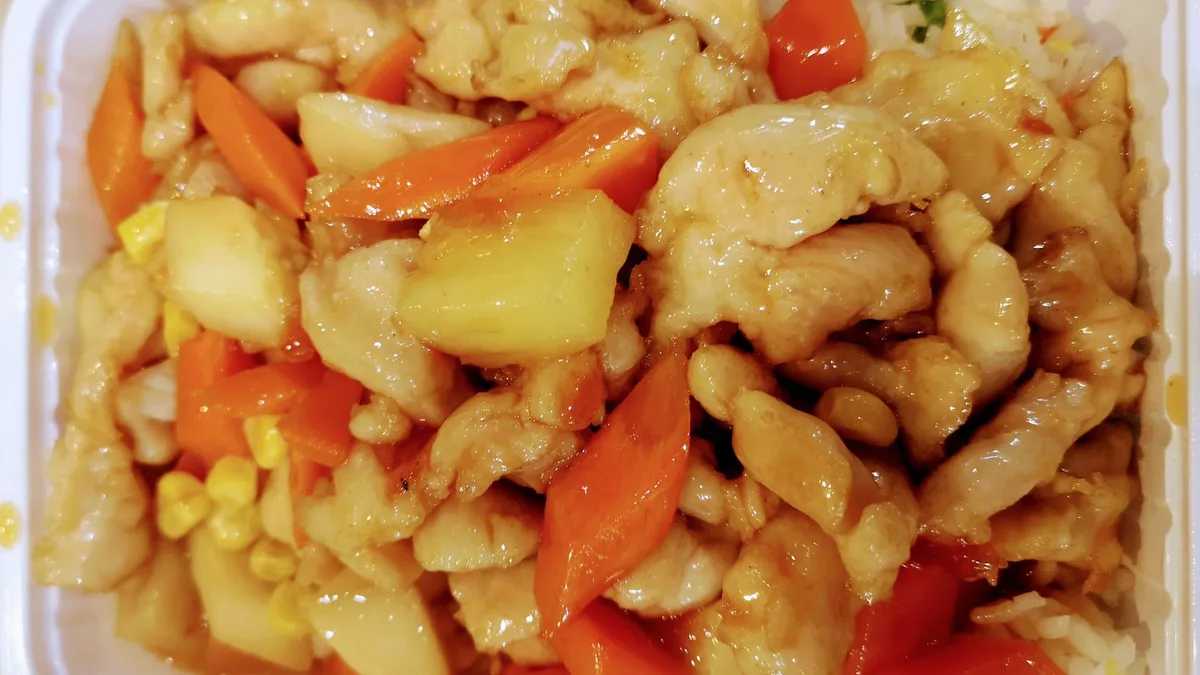 Édes savanyú csirkehús/Sweet and sour chicken